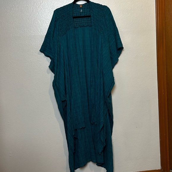 Free People One Angelica Light Weight Long Line Kimono Cardigan - Picture 2 of 8